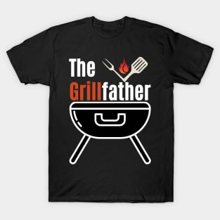 The Grillfather Funny Grilling Chef Dad Father'S Day T-Shirt